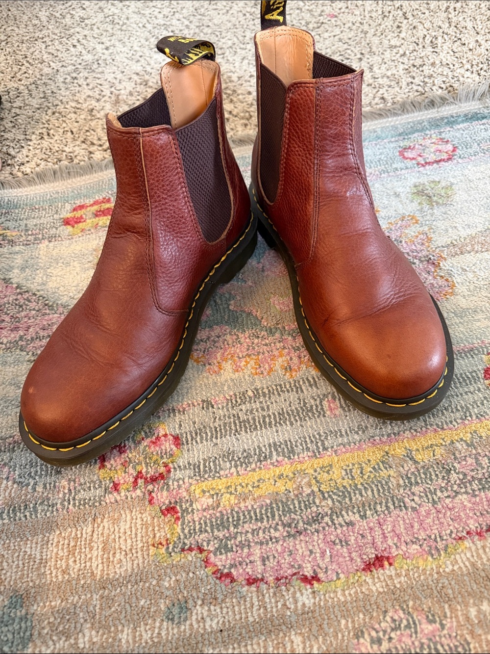 Dr. Martens Chestnut Leather Chelsea Ankle Boots